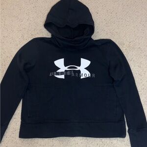 Women’s Under Armour Black Hoodie with White Logo - Never Worn